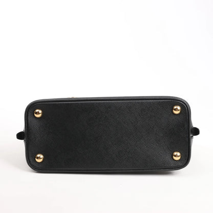 Prada Promenade Saffiano Lux Leather 2Way Handbag in Black