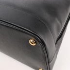 Prada Promenade Saffiano Lux Leather 2Way Handbag in Black