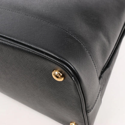 Prada Promenade Saffiano Lux Leather 2Way Handbag in Black