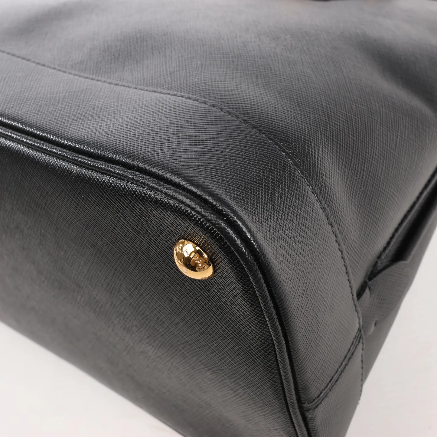 Prada Promenade Saffiano Lux Leather 2Way Handbag in Black