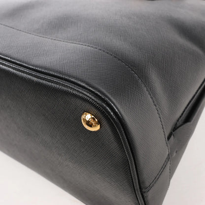 Prada Promenade Saffiano Lux Leather 2Way Handbag in Black