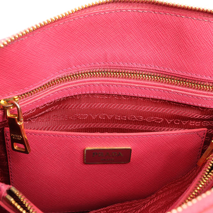 Prada Promenade Saffiano Lux Leather 2Way Handbag in Pink BL0837