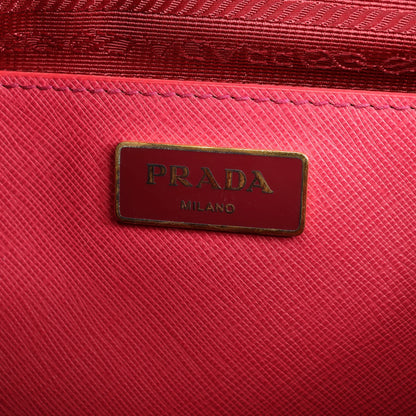 Prada Promenade Saffiano Lux Leather 2Way Handbag in Pink BL0837