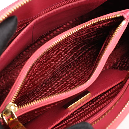 Prada Promenade Saffiano Lux Leather 2Way Handbag in Pink BL0837