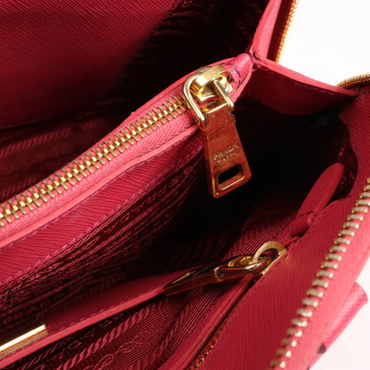 Prada Promenade Saffiano Lux Leather 2Way Handbag in Pink BL0837