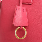 Prada Promenade Saffiano Lux Leather 2Way Handbag in Pink BL0837