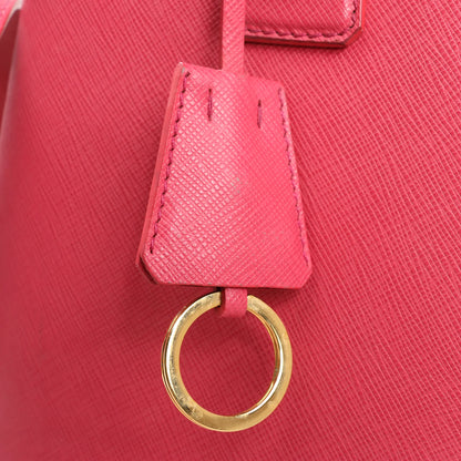 Prada Promenade Saffiano Lux Leather 2Way Handbag in Pink BL0837