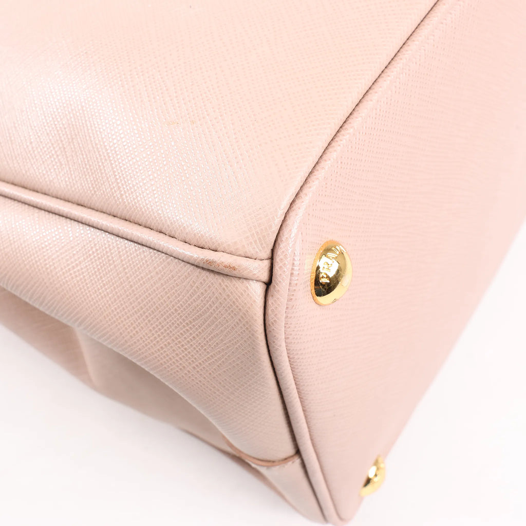 Prada Galleria Saffiano Lux Leather 2Way Handbag in Pink