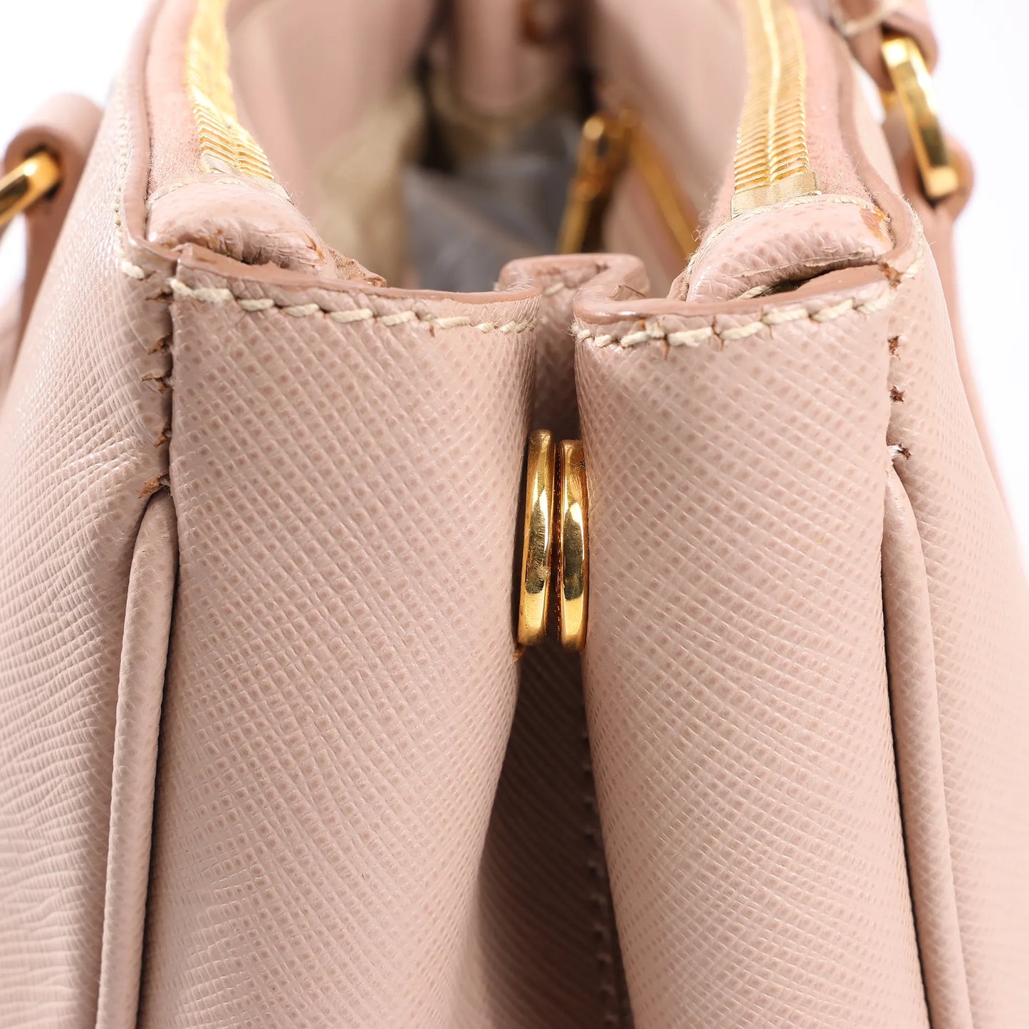 Prada Galleria Saffiano Lux Leather 2Way Handbag in Pink