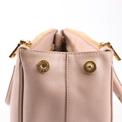Prada Galleria Saffiano Lux Leather 2Way Handbag in Pink