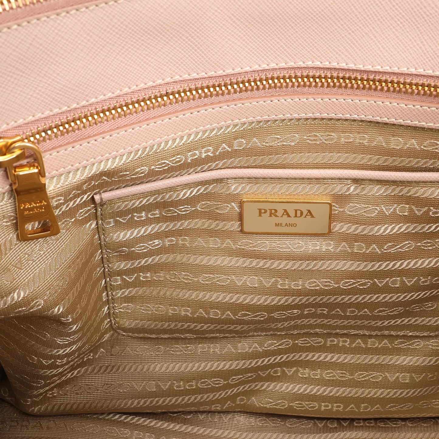 Prada Galleria Saffiano Lux Leather 2Way Handbag in Pink
