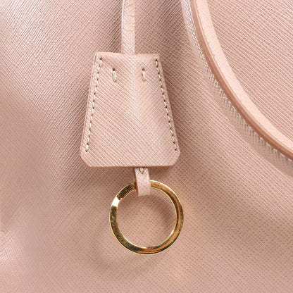 Prada Galleria Saffiano Lux Leather 2Way Handbag in Pink