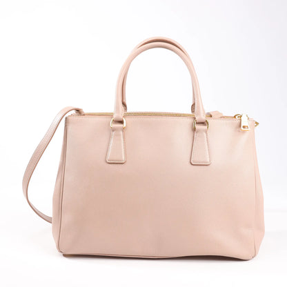 Prada Galleria Saffiano Lux Leather 2Way Handbag in Pink