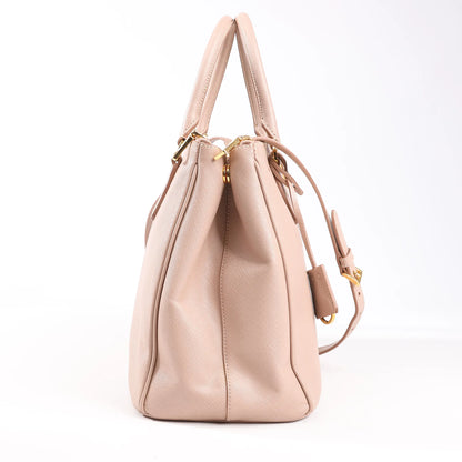 Prada Galleria Saffiano Lux Leather 2Way Handbag in Pink