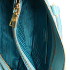Bolso de mano Prada Galleria Saffiano Lux de cuero 2Way en azul 324823