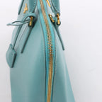 Bolso de mano Prada Galleria Saffiano Lux de cuero 2Way en azul 324823
