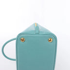 Bolso de mano Prada Galleria Saffiano Lux de cuero 2Way en azul 324823
