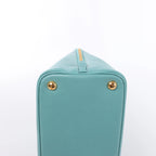Bolso de mano Prada Galleria Saffiano Lux de cuero 2Way en azul 324823
