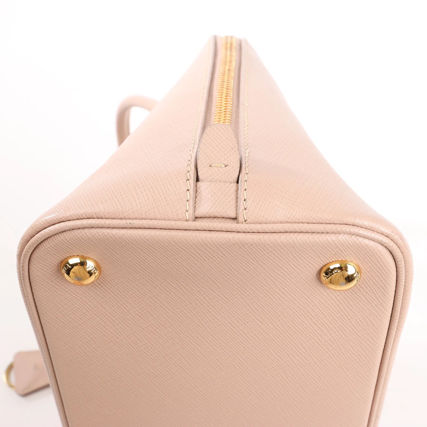 Prada Promenade Saffiano Lux Leather 2Way Handbag in Beige 1BA837