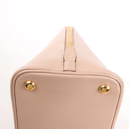 Prada Promenade Saffiano Lux Leather 2Way Handbag in Beige 1BA837