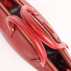 Prada Galleria Saffiano Lux Leather 2Way Handbag in Red