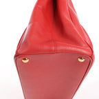 Prada Galleria Saffiano Lux Leather 2Way Handbag in Red