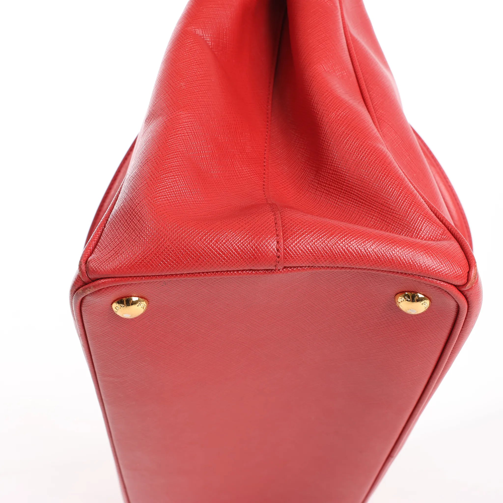 Prada Galleria Saffiano Lux Leather 2Way Handbag in Red