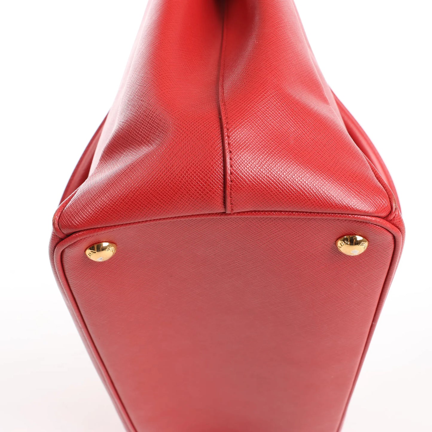 Prada Galleria Saffiano Lux Leder 2-Wege-Handtasche in Rot