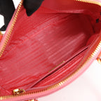 Prada Saffiano Vernice Dome Leather 2Way Handbag in Begonia BL0909
