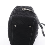 Prada Tessuto Impuntu Nylon x Leather 2Way Handbag in Black BL0722