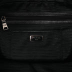 Prada Tessuto Impuntu Nylon x Leather 2Way Handbag in Black BL0722