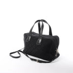 Prada Tessuto Impuntu Nylon x Leather 2Way Handbag in Black BL0722