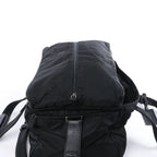 Prada Tessuto Nylon x Leather 2Way Travel Bag in Black 7V362