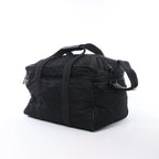Prada Tessuto Nylon x Leather 2Way Travel Bag in Black 7V362