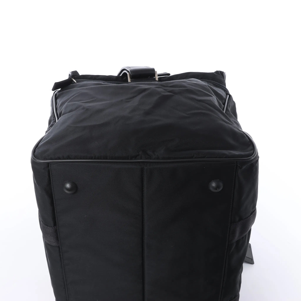 Prada Tessuto Nylon x Leather 2Way Travel Bag in Black 7V362