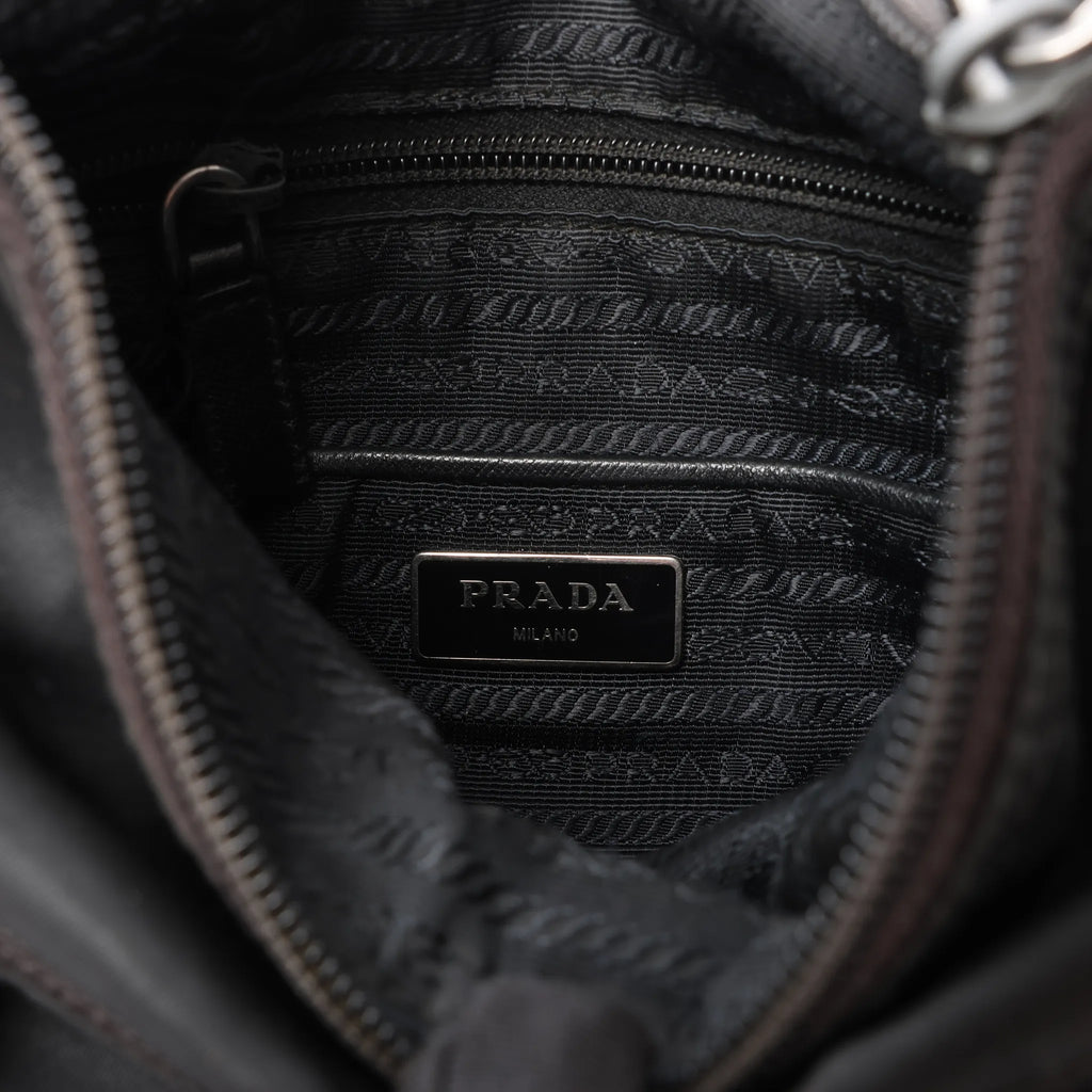 Prada Tessuto Nylon Crossbody bag in Black BT0716
