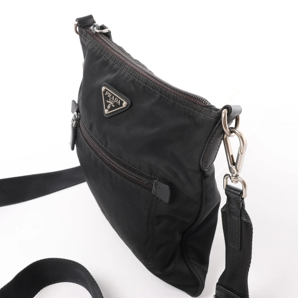 Prada Tessuto Nylon Crossbody bag in Black BT0716