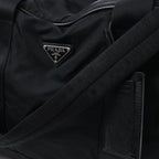 Prada Tessuto Nylon x Leather 2Way Handbag in Black V70