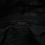 Prada Tessuto Nylon x Leather 2Way Handbag in Black V70