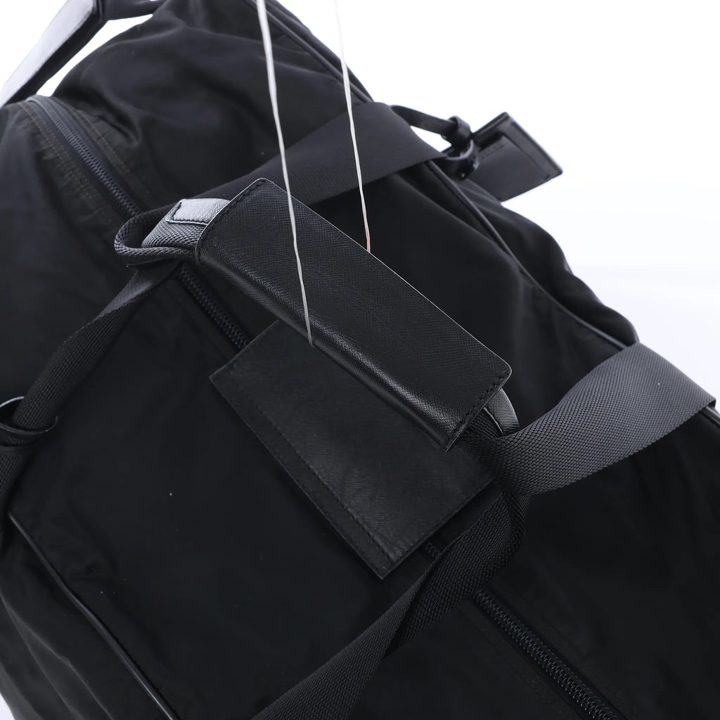 Prada Tessuto Nylon x Leather 2Way Handbag in Black V70