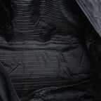 Prada Tessuto Nylon x Leather 2Way Travel Bag in Black