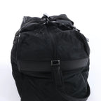 Prada Tessuto Nylon x Leather 2Way Travel Bag in Black