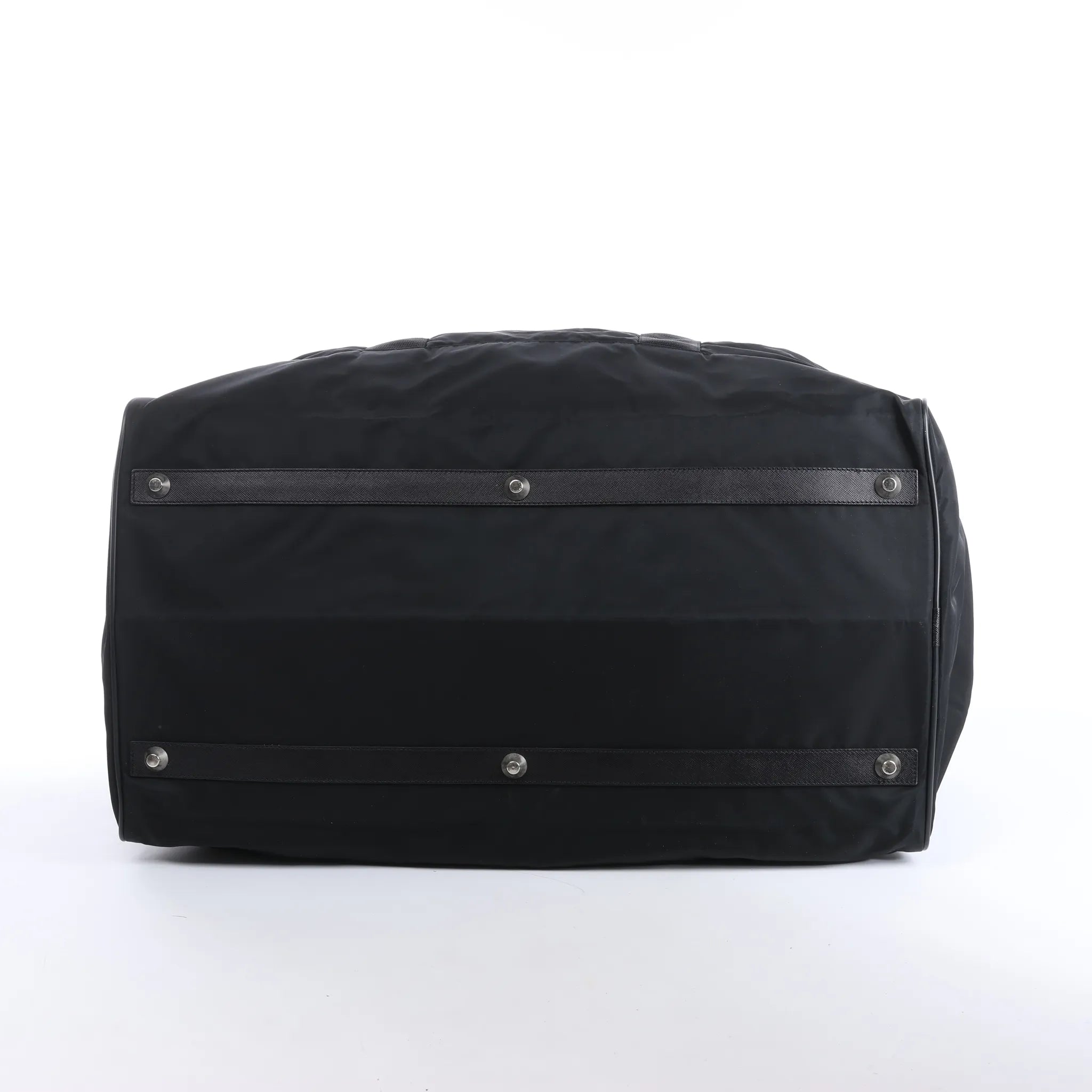 Prada Tessuto Nylon x Leather 2Way Travel Bag in Black