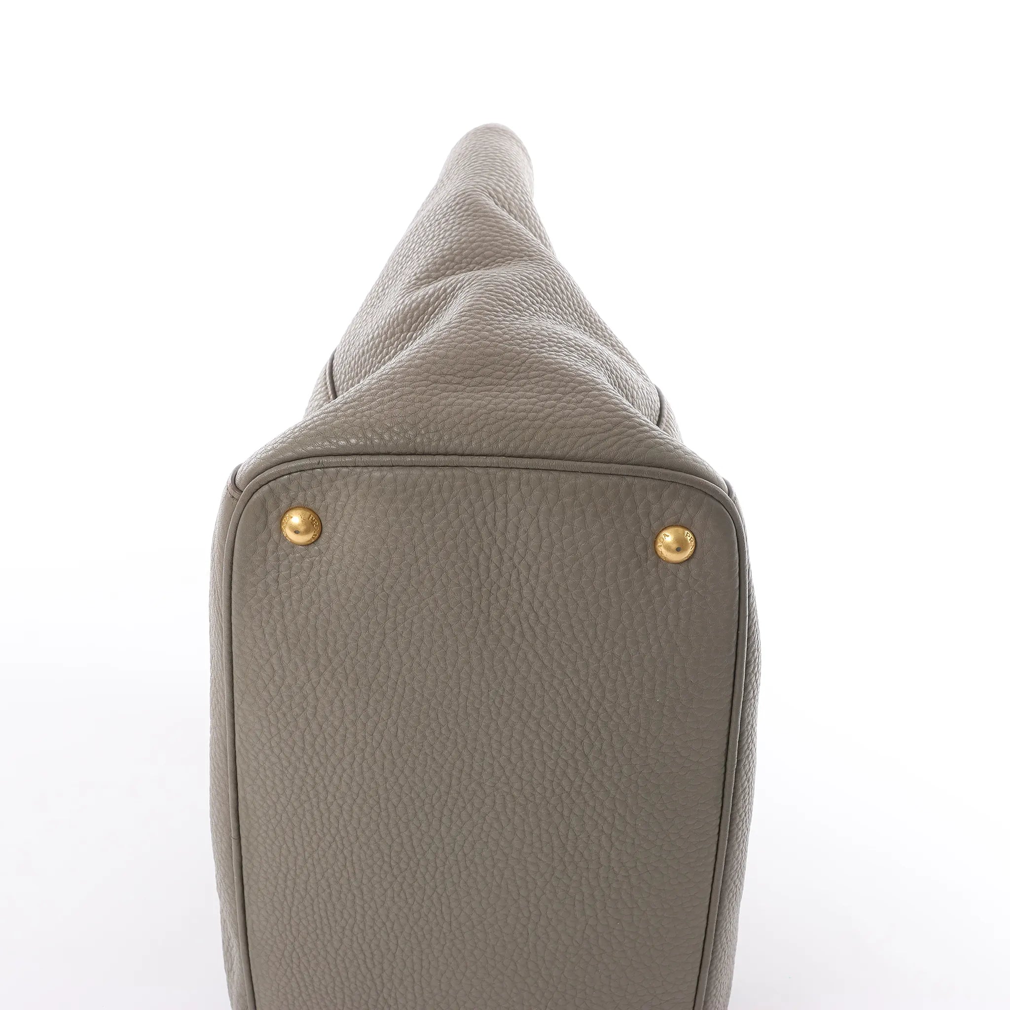 Prada Vitello Daino Leather 2Way Handbag in Gray