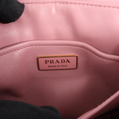 Prada Spectrum Small Leather Chain Shoulder Bag in Pink