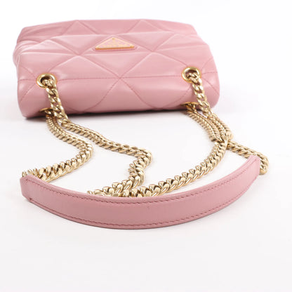 Prada Spectrum Small Leather Chain Shoulder Bag in Pink