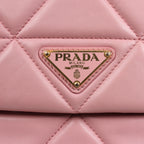 Prada Spectrum Small Leather Chain Shoulder Bag in Pink