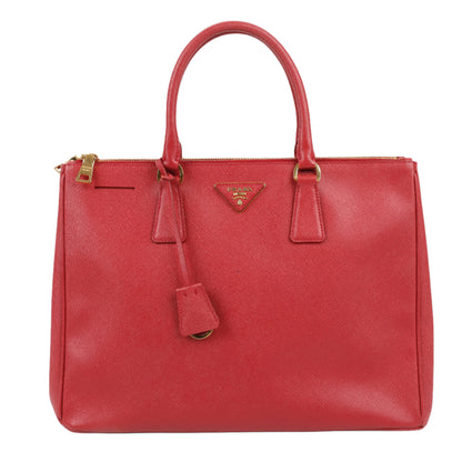 Prada Galleria Saffiano Lux Leather Handbag in Red