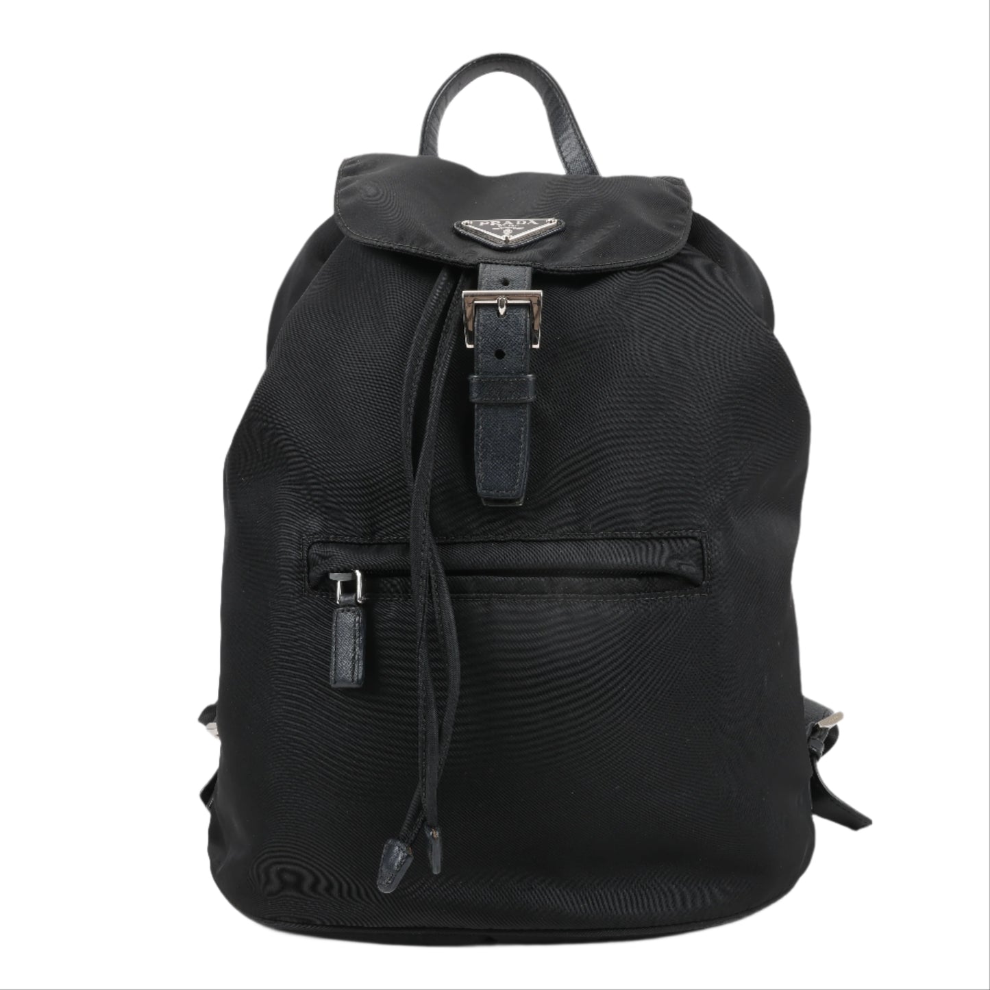 Sac à dos Prada en tissu et cuir noir
