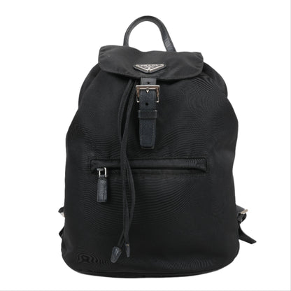 Sac à dos Prada en tissu et cuir noir